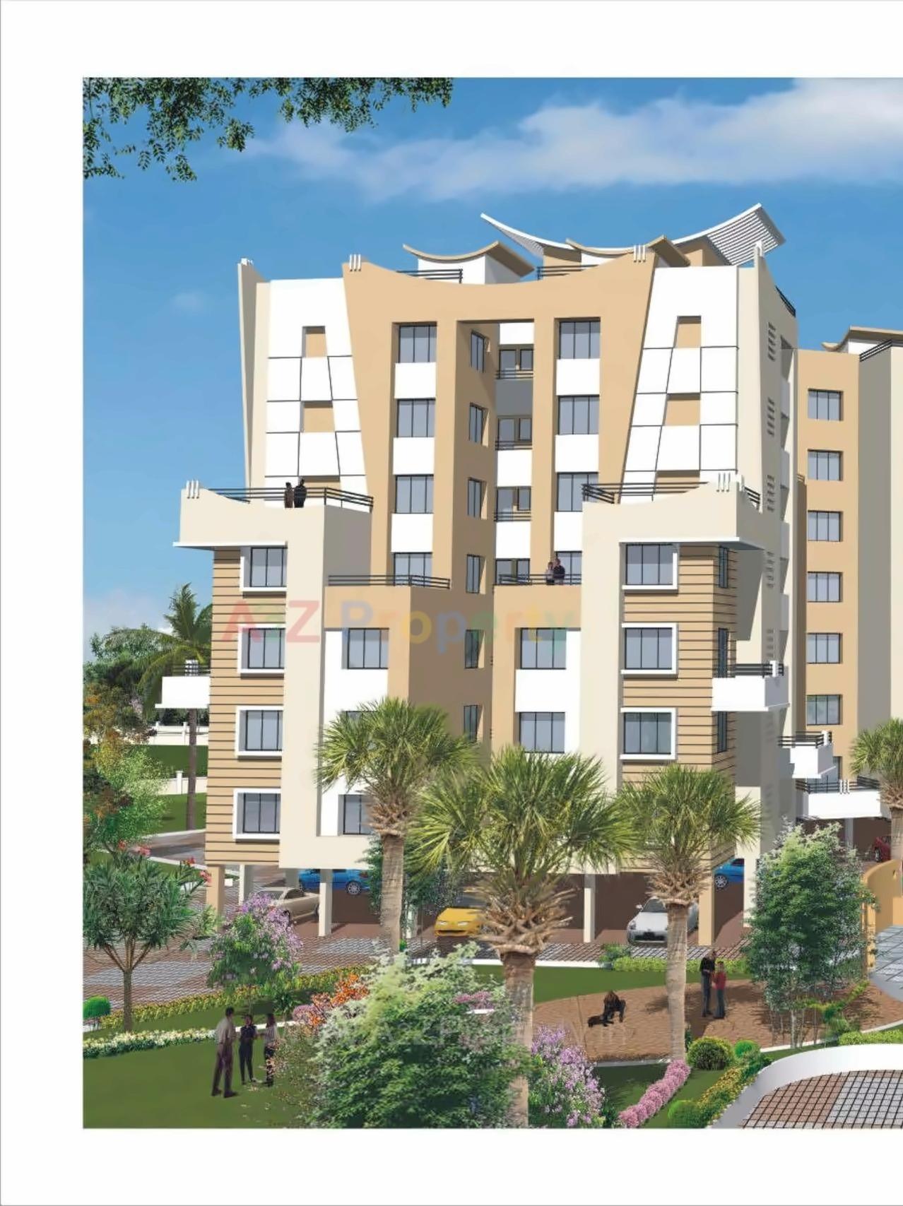 3D Elevation of real estate project Ision City located at Jambhul, Pune, Maharashtra