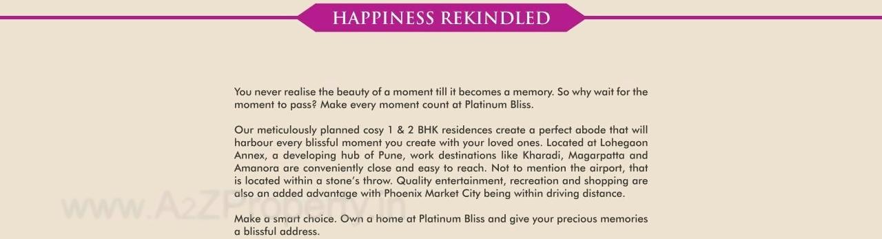 of real estate project Platinum Bliss located at Markal, Pune, Maharashtra