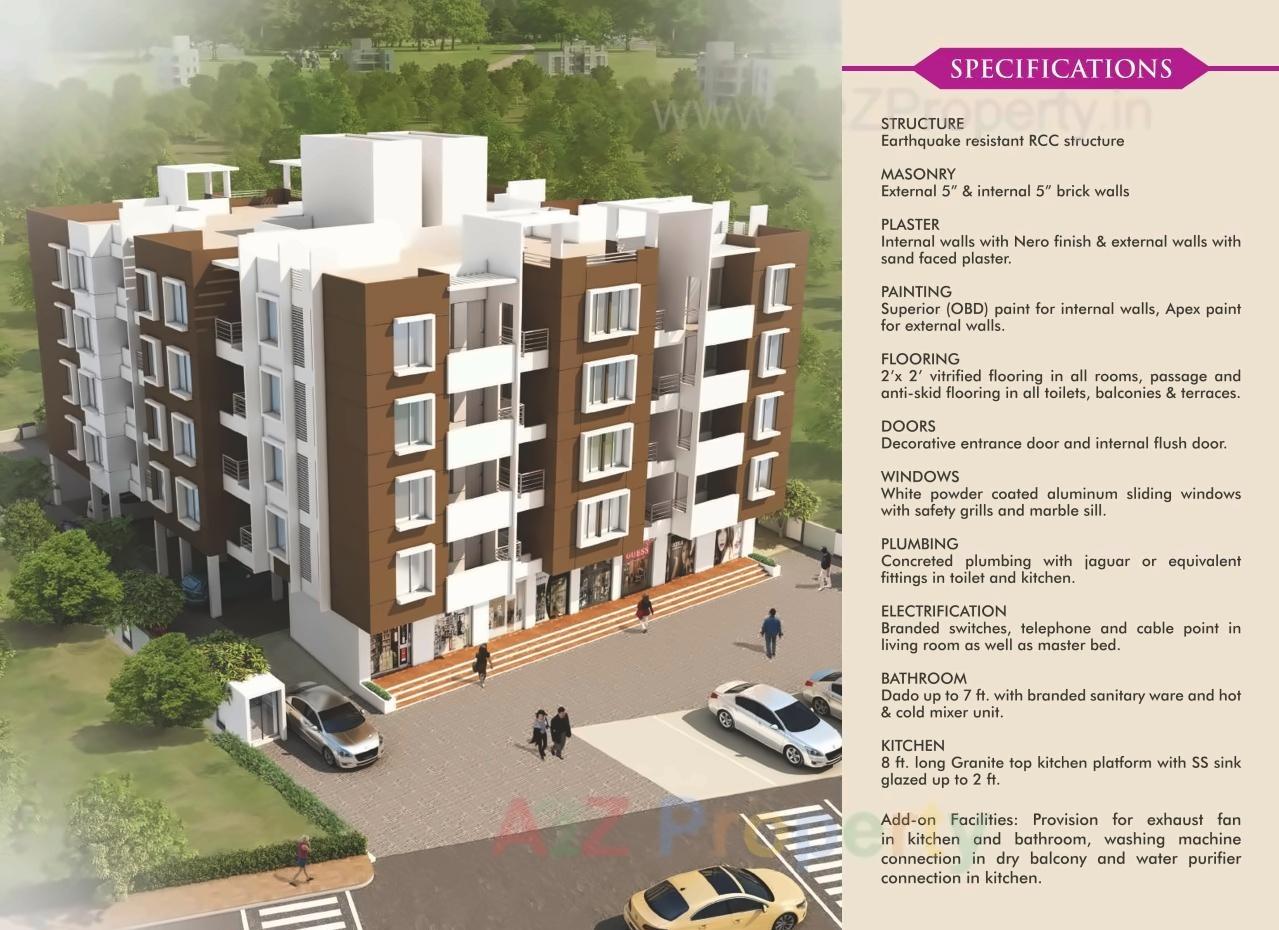 3D Elevation of real estate project Platinum Bliss located at Markal, Pune, Maharashtra