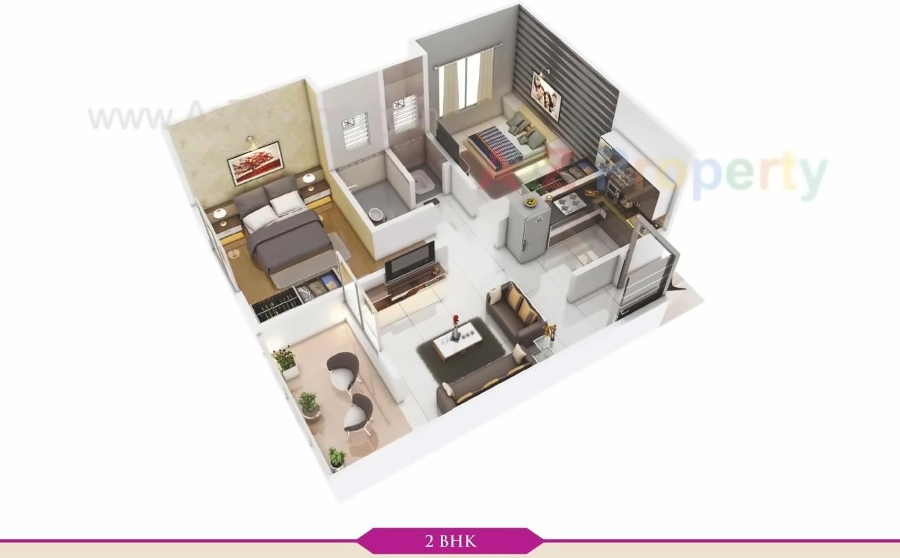 Layout of real estate project Platinum Bliss located at Markal, Pune, Maharashtra