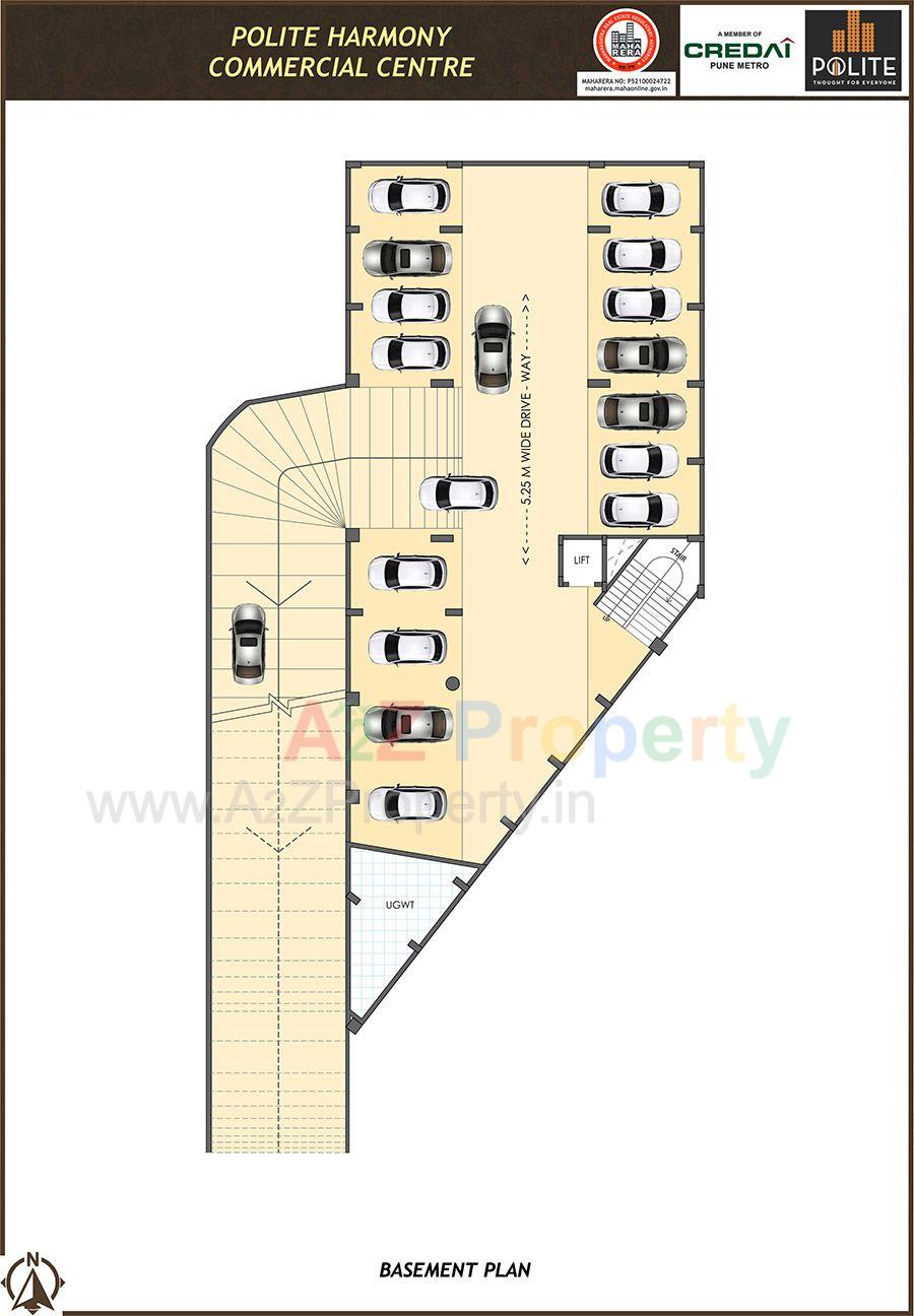 Plan1 of real estate project Polite Harmony  Centre located at Pimpri-chinchawad-m-corp, Pune, Maharashtra