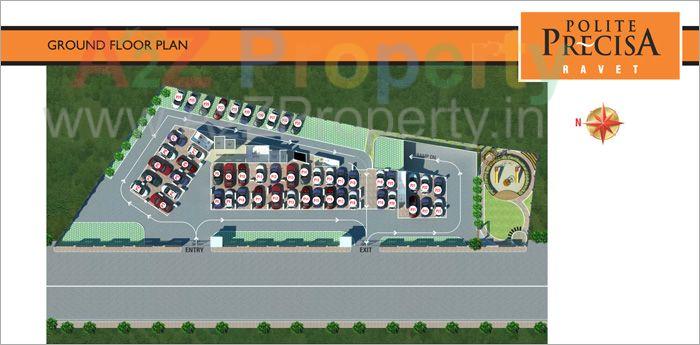 Floorplan 08 Thumb of real estate project Polite Precisa located at Pimpri-chinchawad-m-corp, Pune, Maharashtra