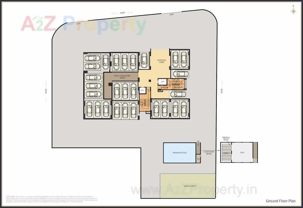 Layout of real estate project Power Boulevard located at Mundhawa, Pune, Maharashtra