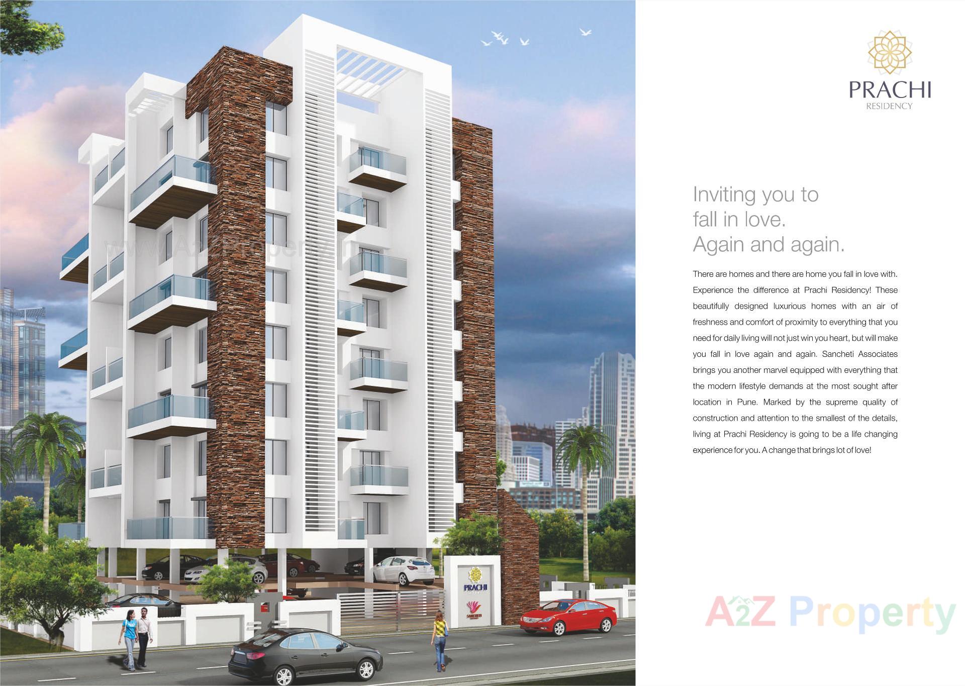 3D Elevation of real estate project Prachi Residency located at Baner, Pune, Maharashtra
