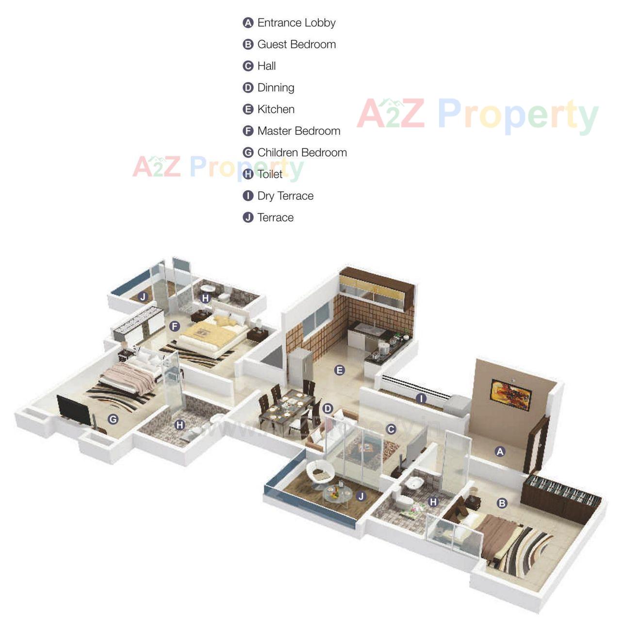Layout of real estate project Prachi Residency located at Baner, Pune, Maharashtra