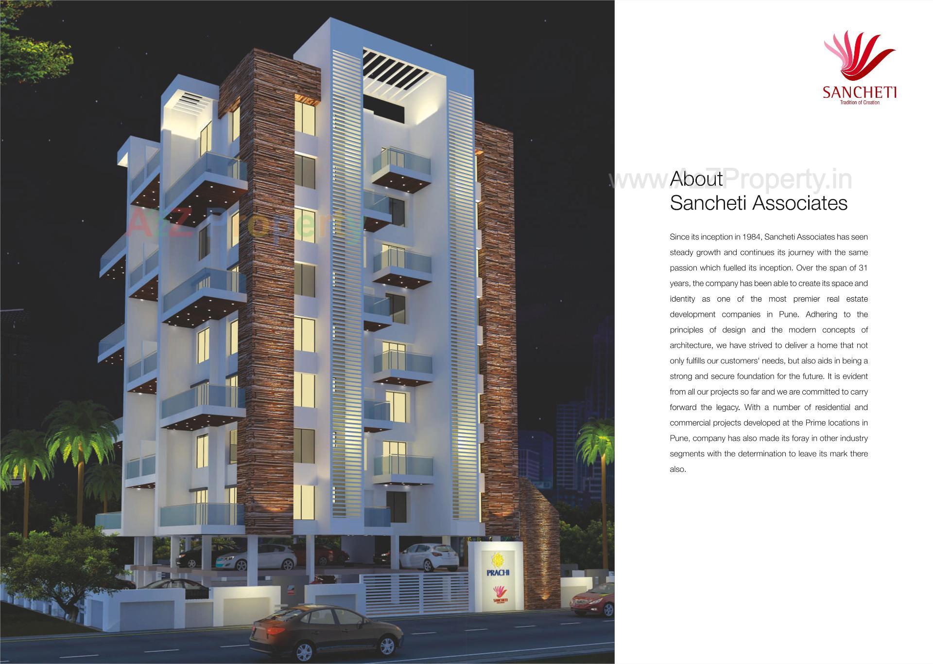 3D Elevation of real estate project Prachi Residency located at Baner, Pune, Maharashtra