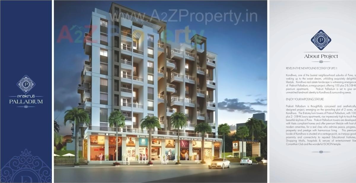 3D Elevation of real estate project Prakruti Palladium located at Kondhwa-bk, Pune, Maharashtra