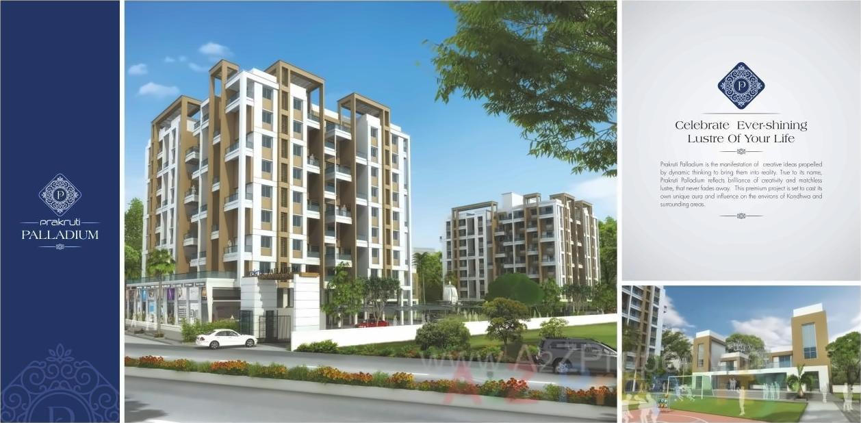 3D Elevation of real estate project Prakruti Palladium located at Kondhwa-bk, Pune, Maharashtra