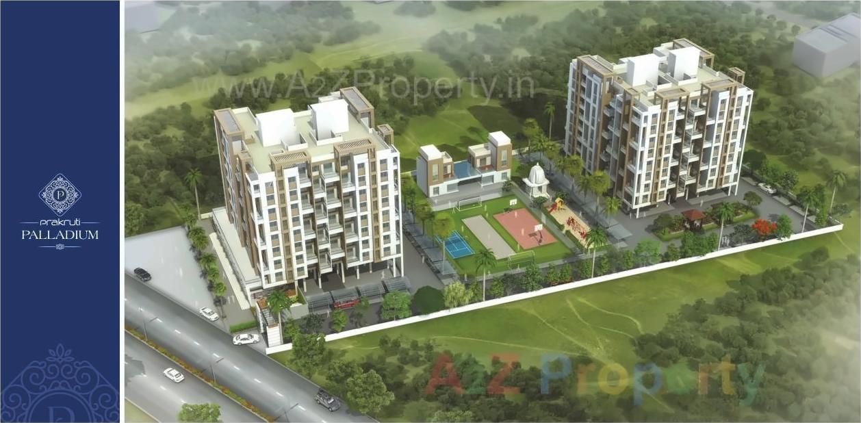 3D Elevation of real estate project Prakruti Palladium located at Kondhwa-bk, Pune, Maharashtra