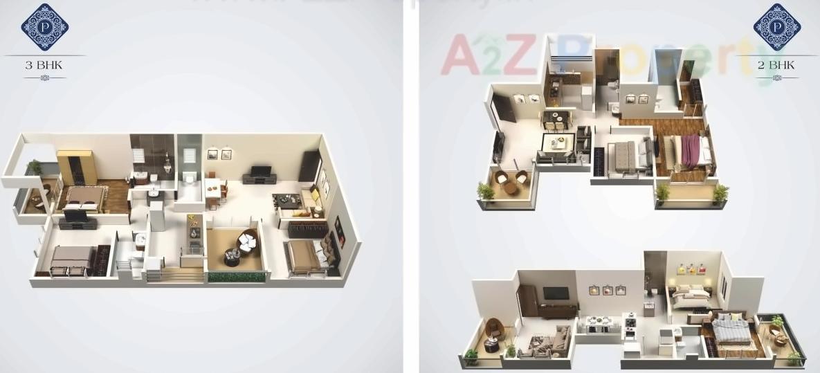 Layout of real estate project Prakruti Palladium located at Kondhwa-bk, Pune, Maharashtra