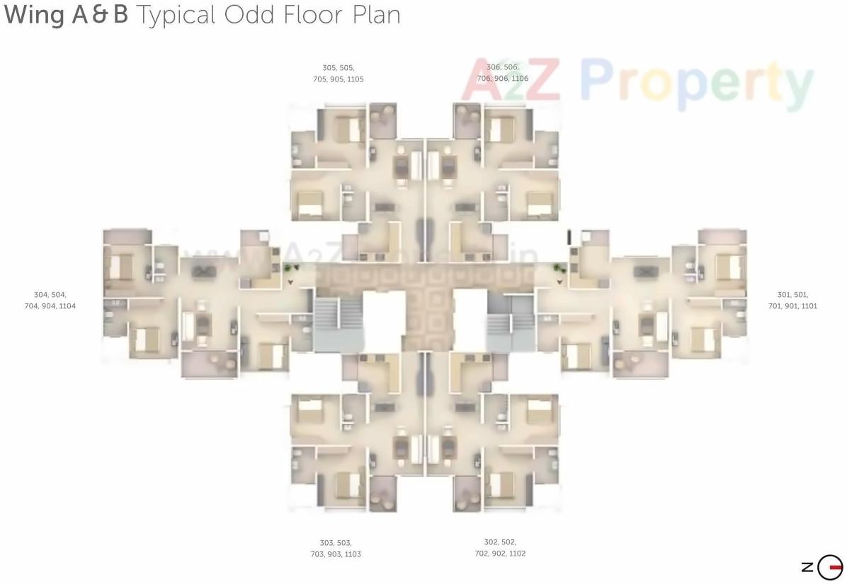 Layout of real estate project Pranam Towers located at Charholi, Pune, Maharashtra