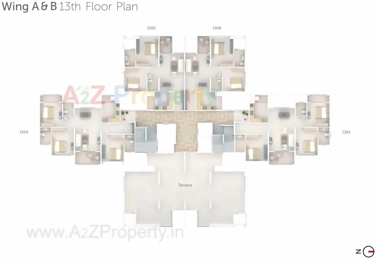 Layout of real estate project Pranam Towers located at Charholi, Pune, Maharashtra