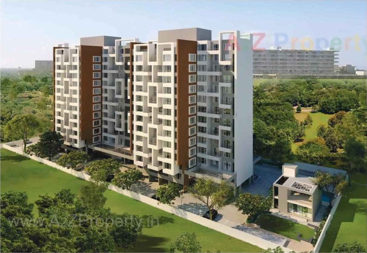 3D Elevation of real estate project Pranam Towers located at Charholi, Pune, Maharashtra