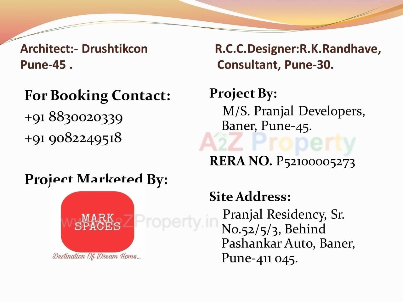  of real estate project Pranjal Residency located at Baner, Pune, Maharashtra