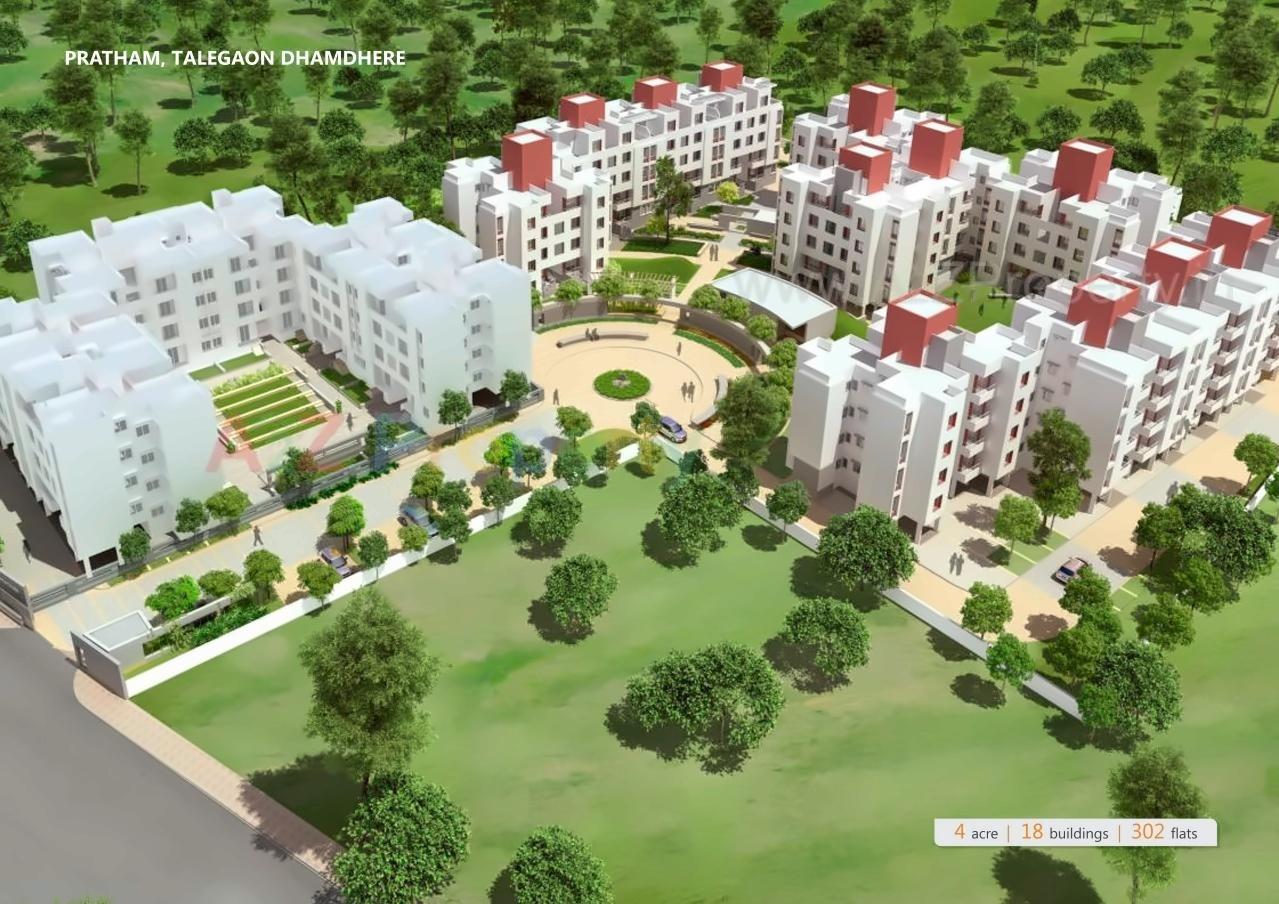 3D Elevation of real estate project Pratham located at Talegaon-dhamdhere, Pune, Maharashtra