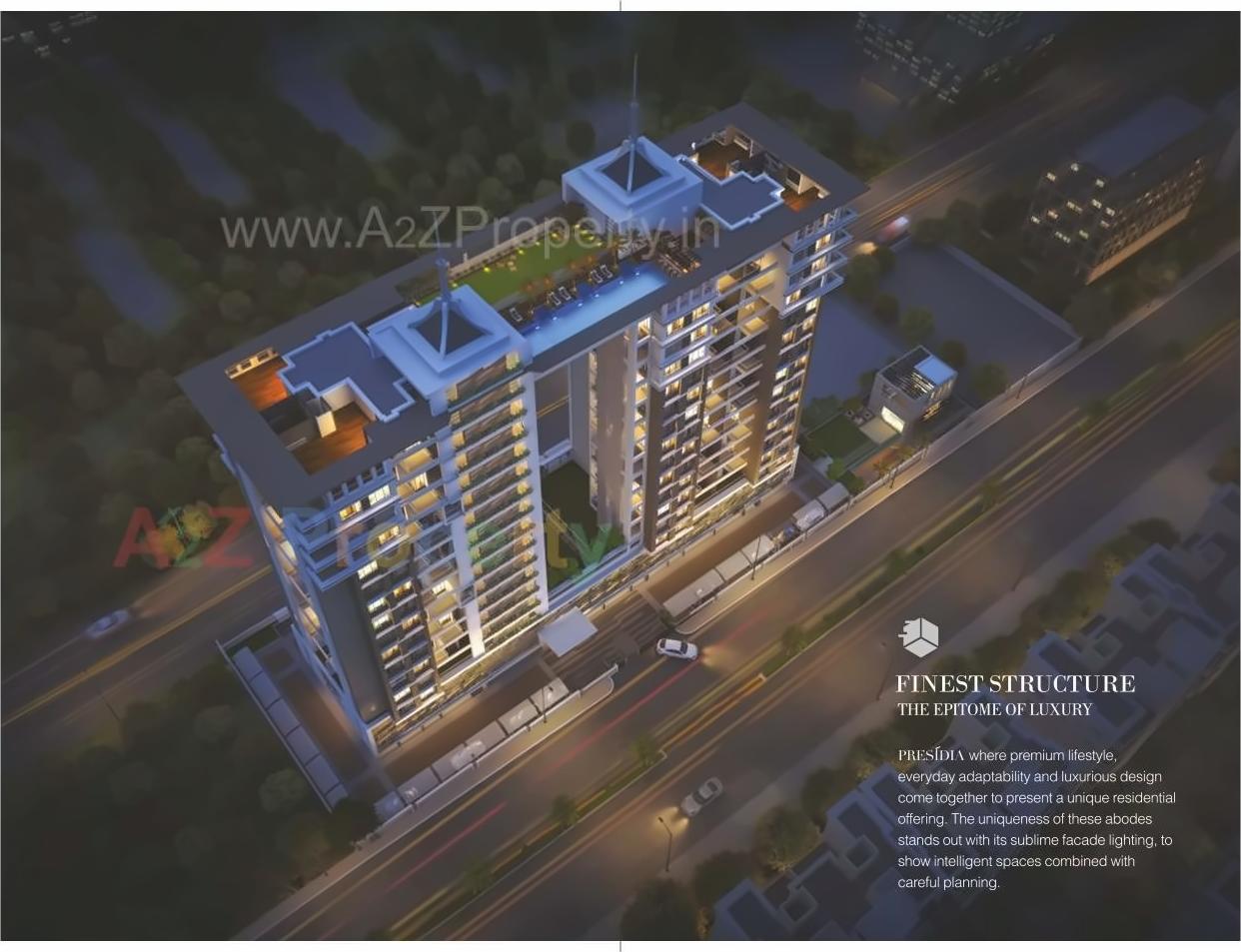 3D Elevation of real estate project Presidia located at Kondhwa-khurd, Pune, Maharashtra