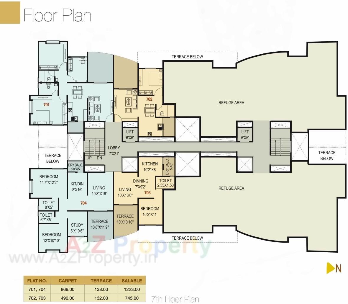 Layout of real estate project Prestige Gold located at Mundhawa, Pune, Maharashtra