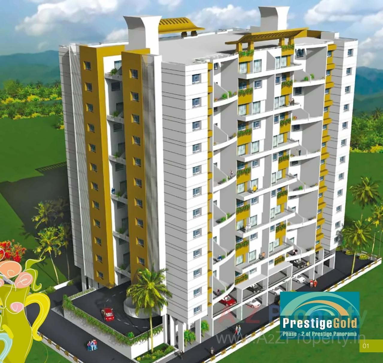3D Elevation of real estate project Prestige Gold located at Mundhawa, Pune, Maharashtra