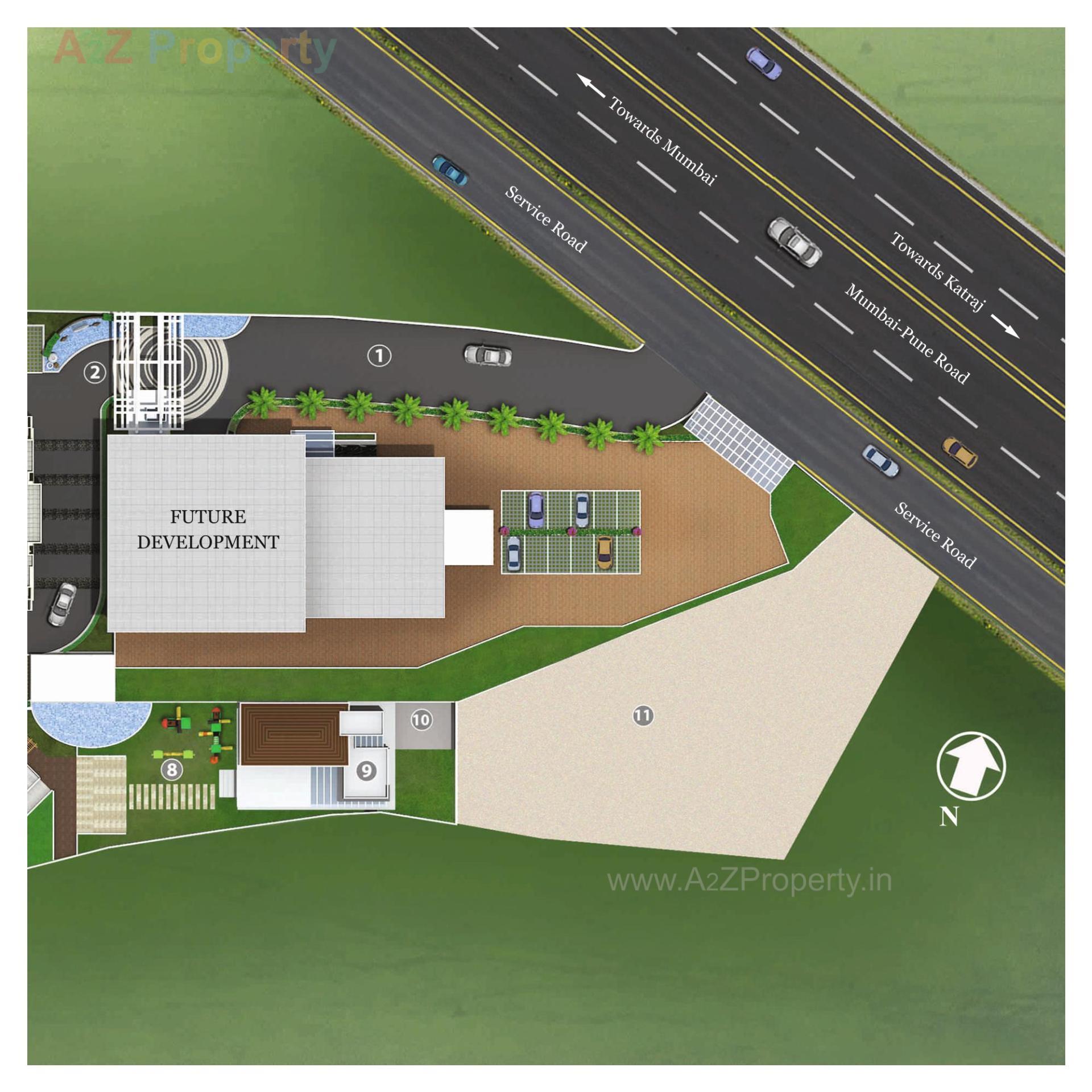 Layout of real estate project Primerose located at Ambegaon-bk, Pune, Maharashtra