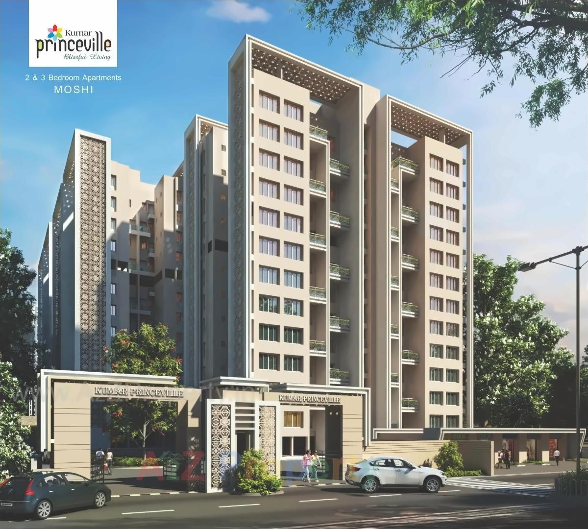 3D Elevation of real estate project Princeville located at Pimpri-chinchawad-m-corp, Pune, Maharashtra