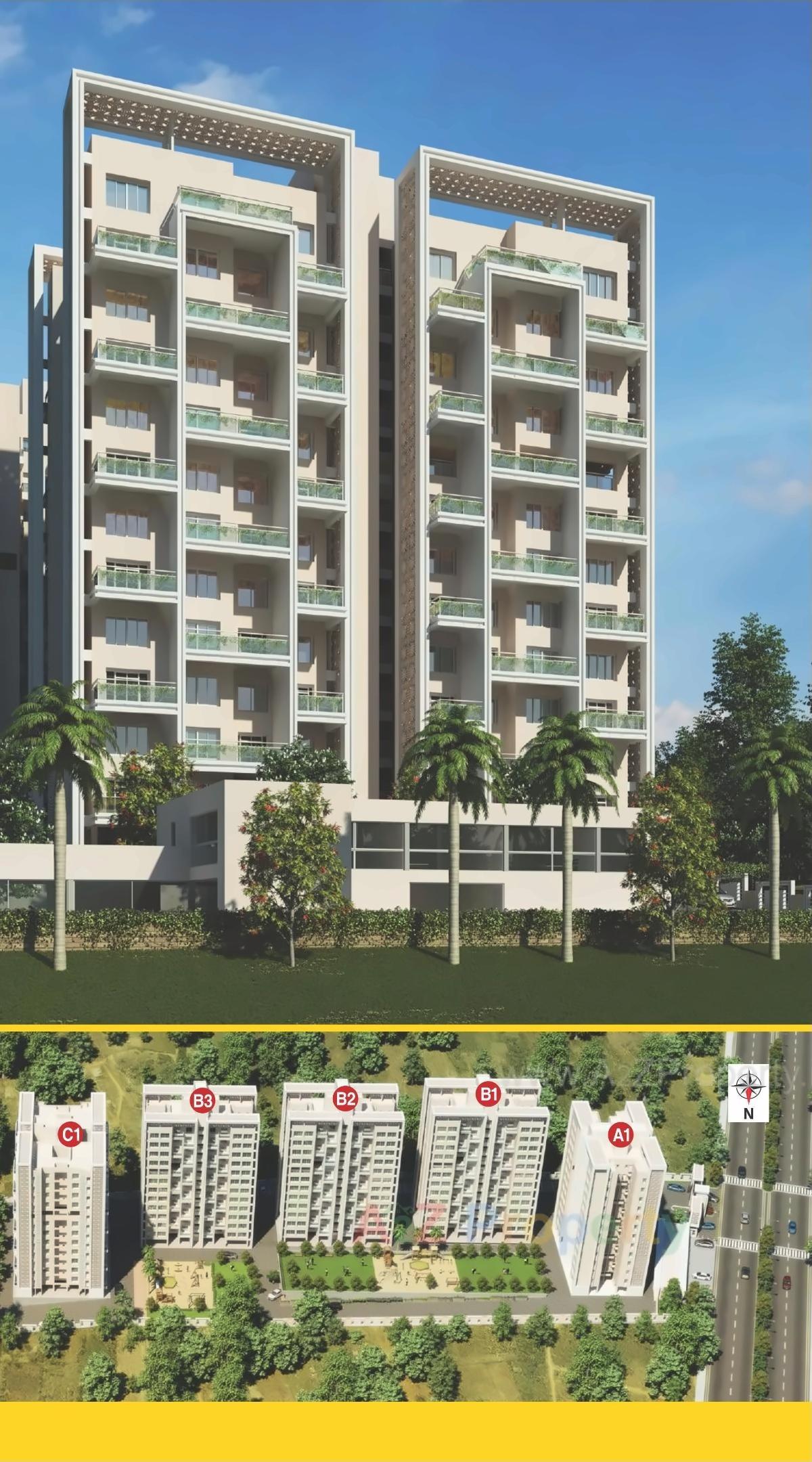 3D Elevation of real estate project Princeville located at Pimpri-chinchawad-m-corp, Pune, Maharashtra