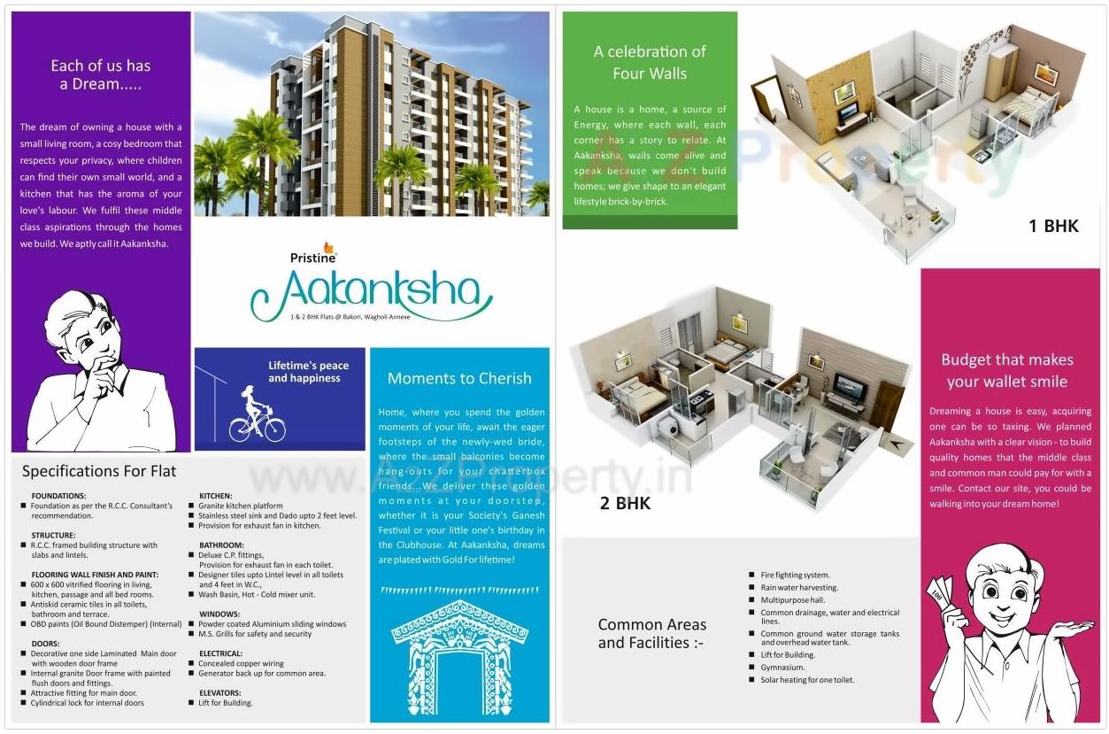  of real estate project Pristine Aakanksha located at Bakori, Pune, Maharashtra