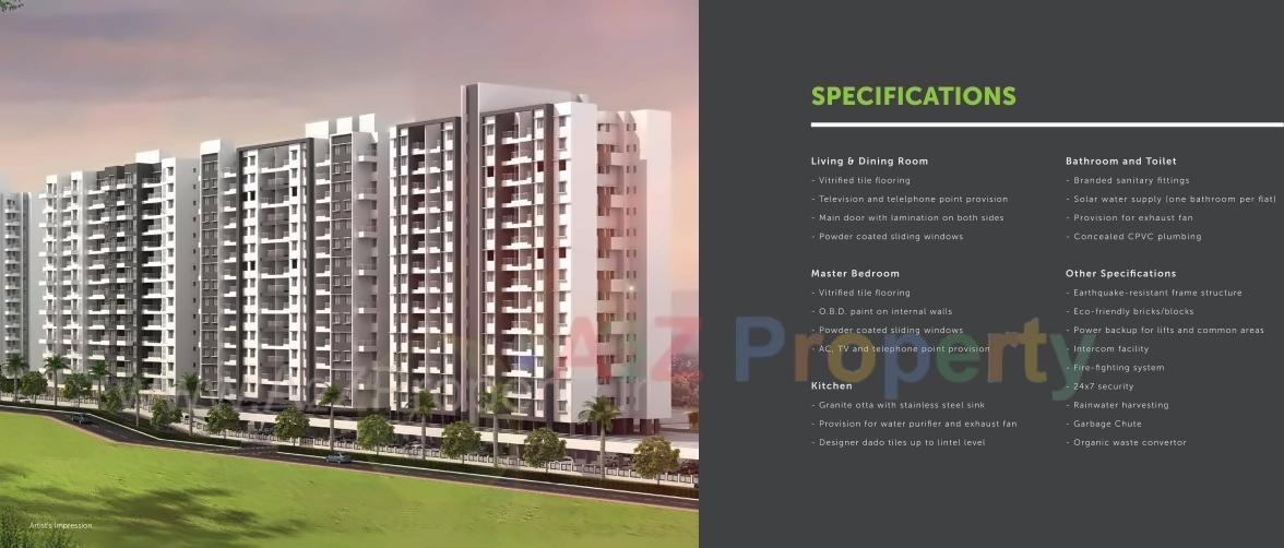 3D Elevation of real estate project Pristine Greens located at Pimpri-chinchawad-m-corp, Pune, Maharashtra