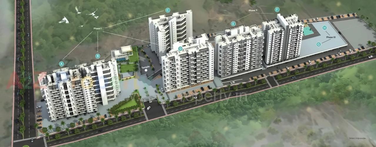 3D Elevation of real estate project Pristine Greens located at Pimpri-chinchawad-m-corp, Pune, Maharashtra