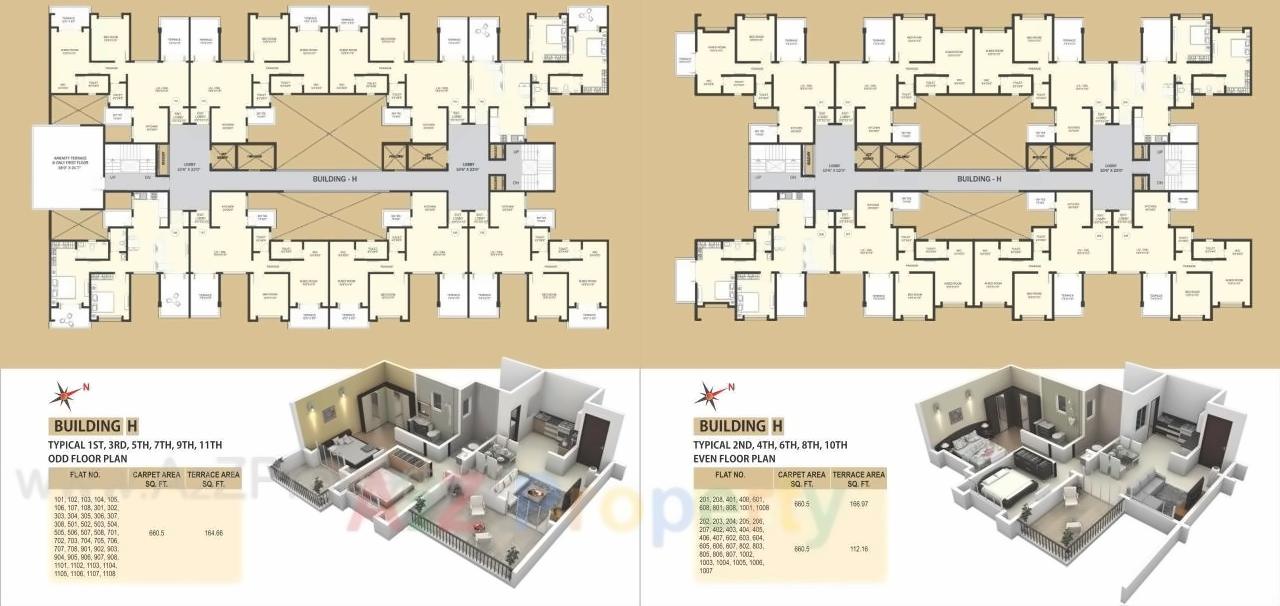 Layout of real estate project Pristine Pacific H , located at Pune-m-corp, Pune, Maharashtra