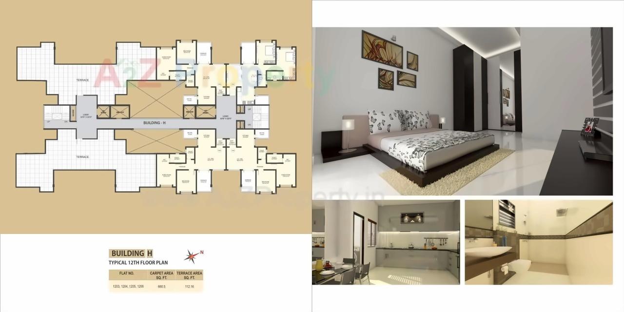 Layout of real estate project Pristine Pacific H , located at Pune-m-corp, Pune, Maharashtra