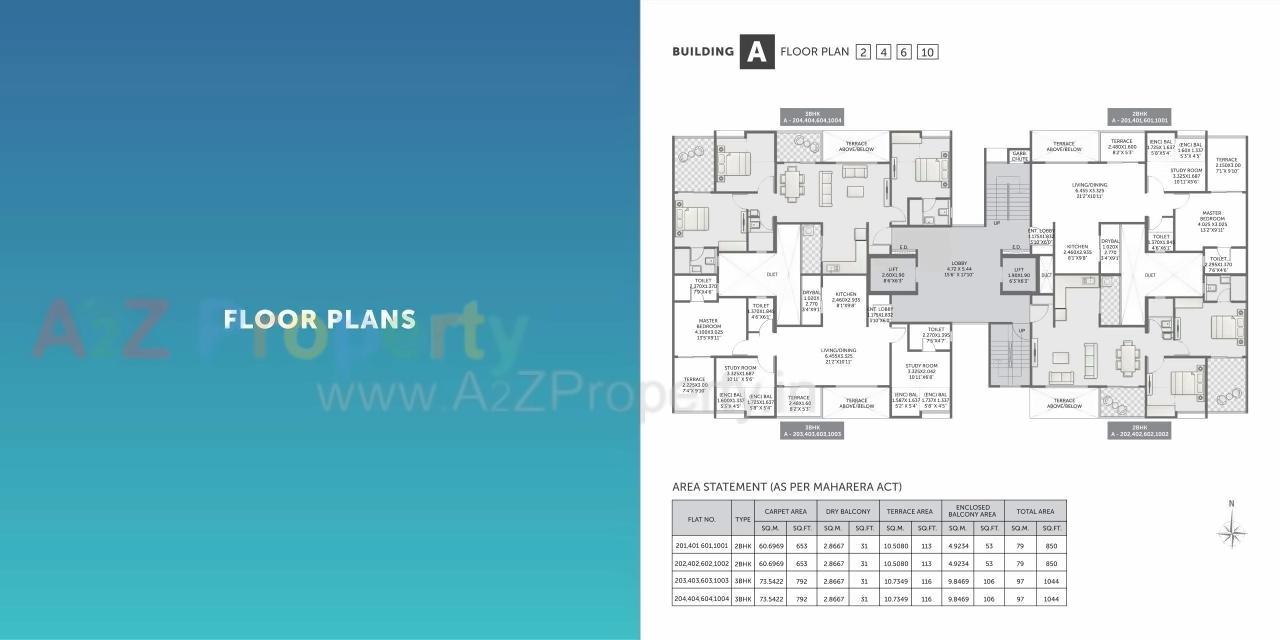 Layout of real estate project Pristine Pronext located at Wakad, Pune, Maharashtra