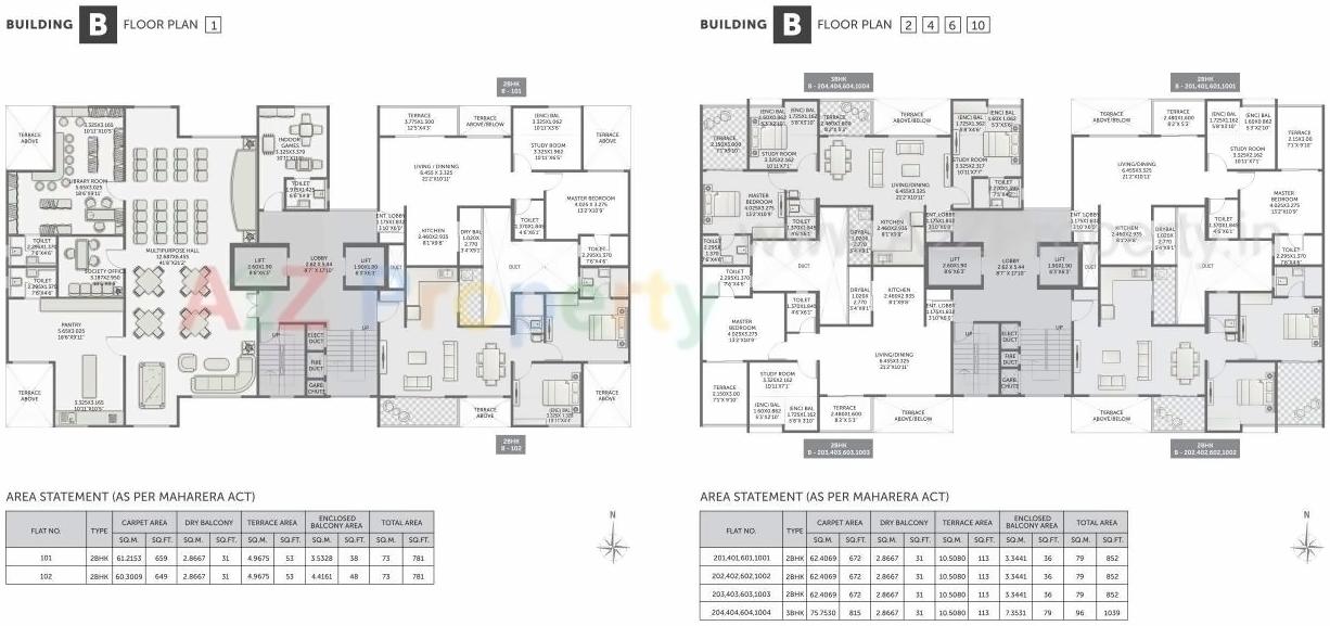 Layout of real estate project Pristine Pronext located at Wakad, Pune, Maharashtra