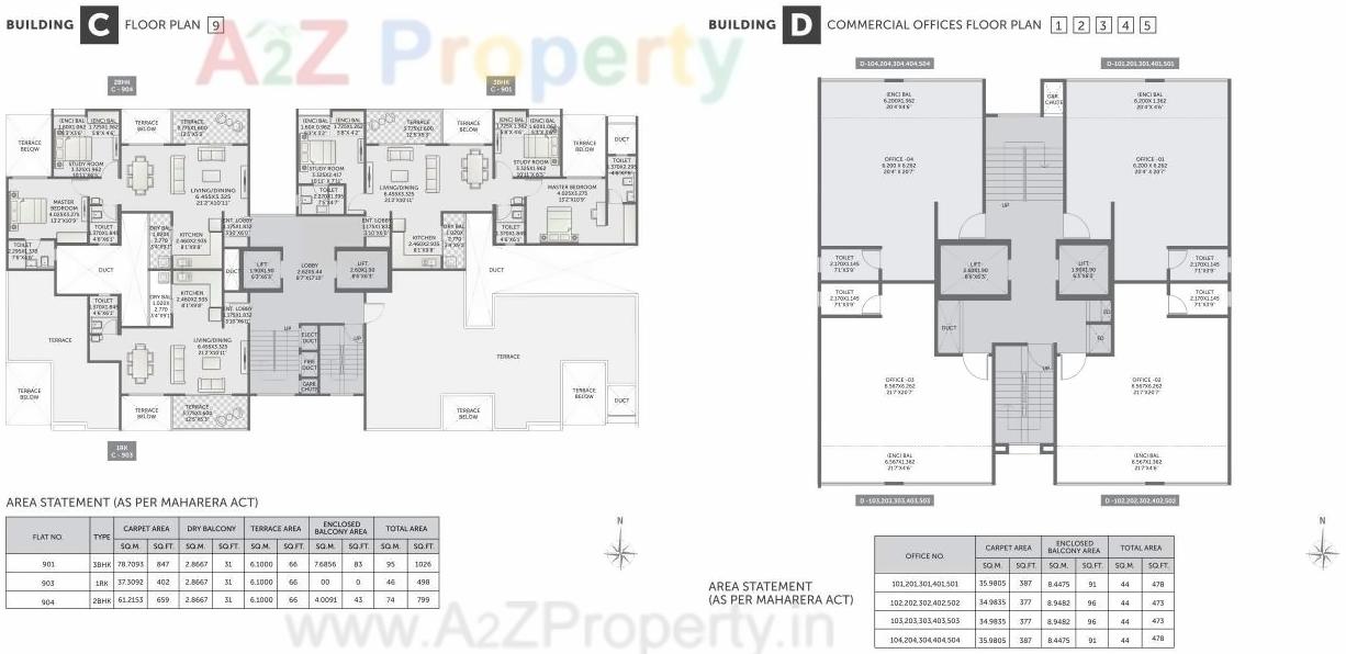 Layout of real estate project Pristine Pronext located at Wakad, Pune, Maharashtra