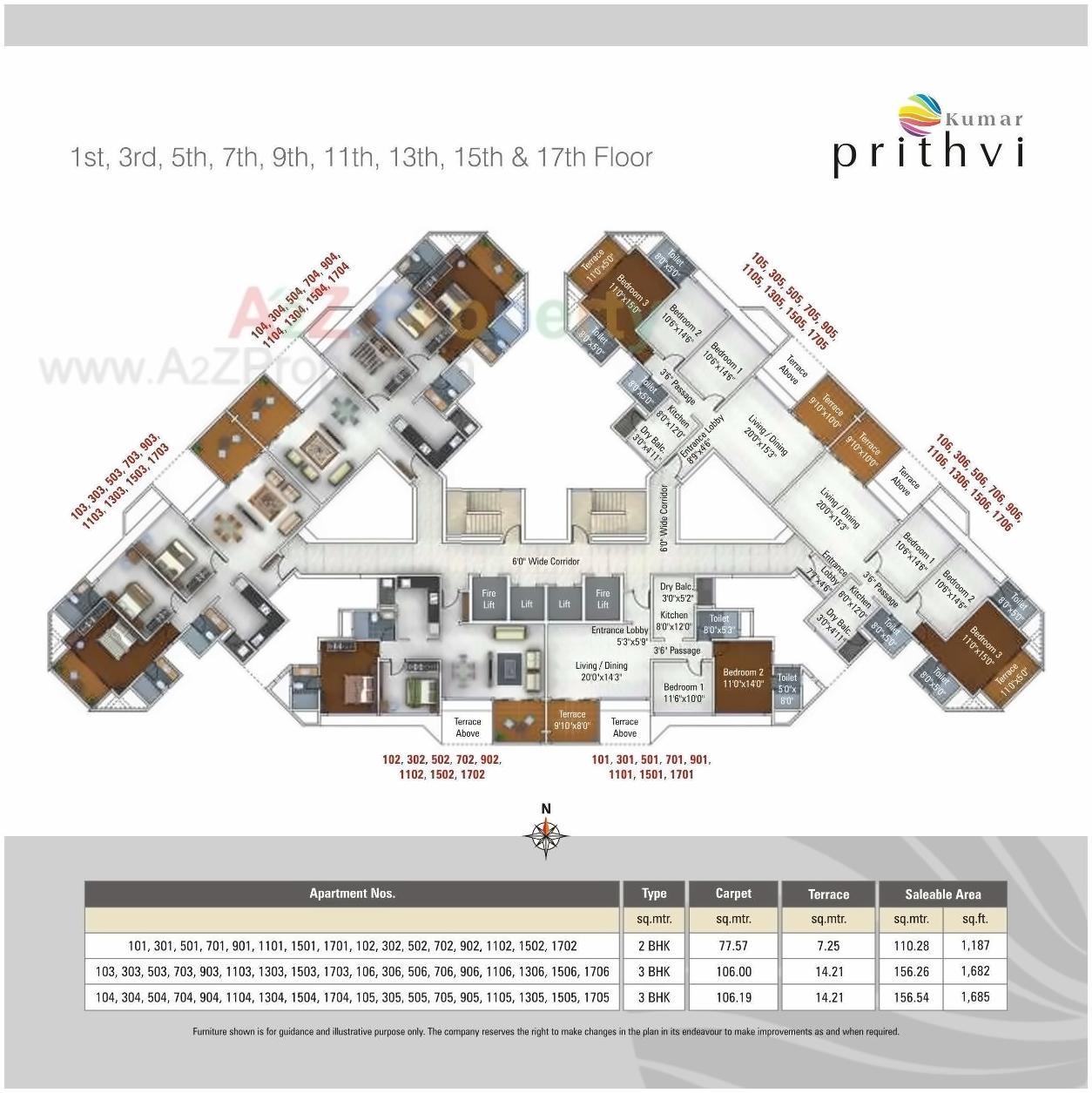 Layout of real estate project Prithvi located at Kondhwa-khurd, Pune, Maharashtra