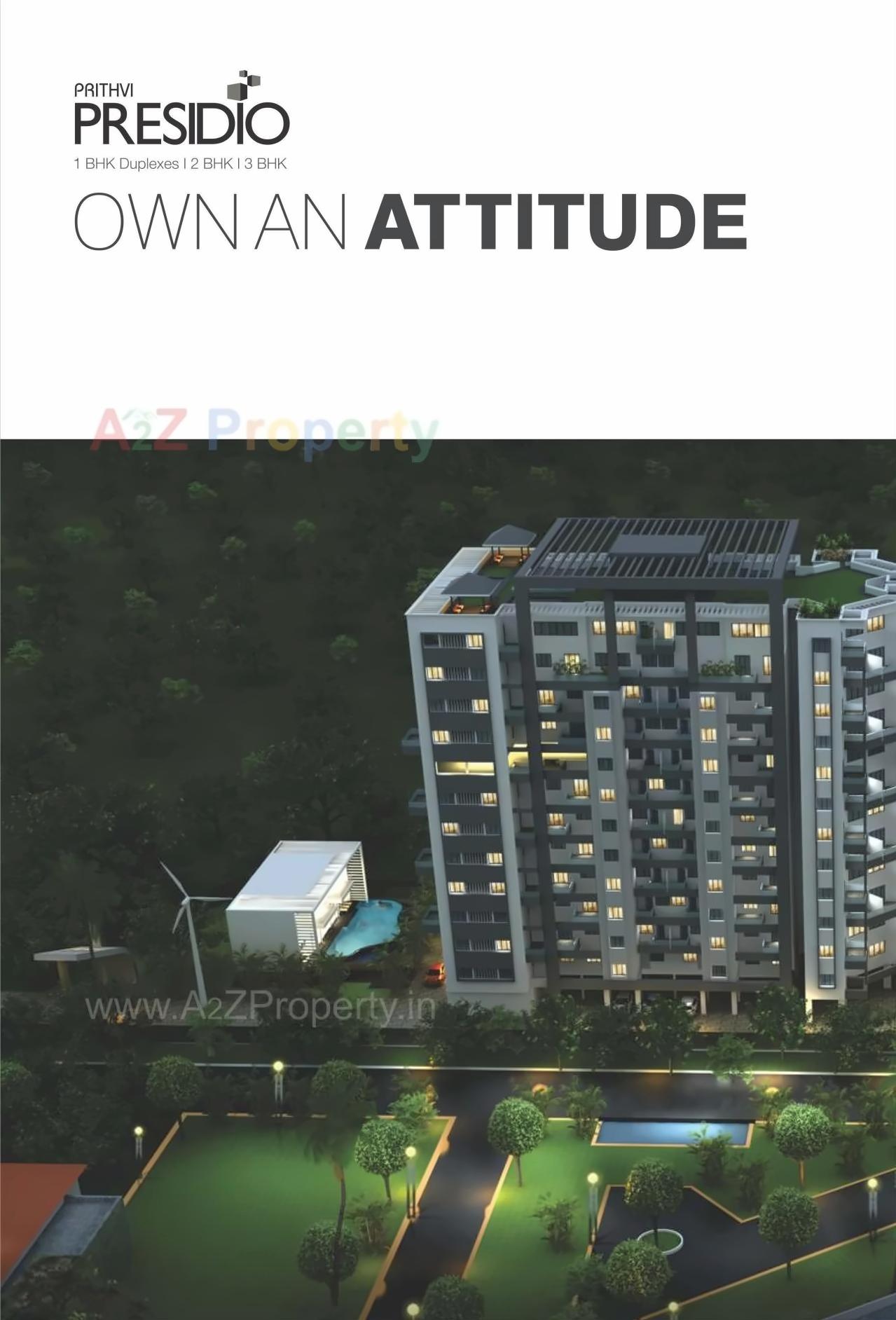 3D Elevation of real estate project Prithvi Presidio, Buiding B, located at Hadapsar, Pune, Maharashtra