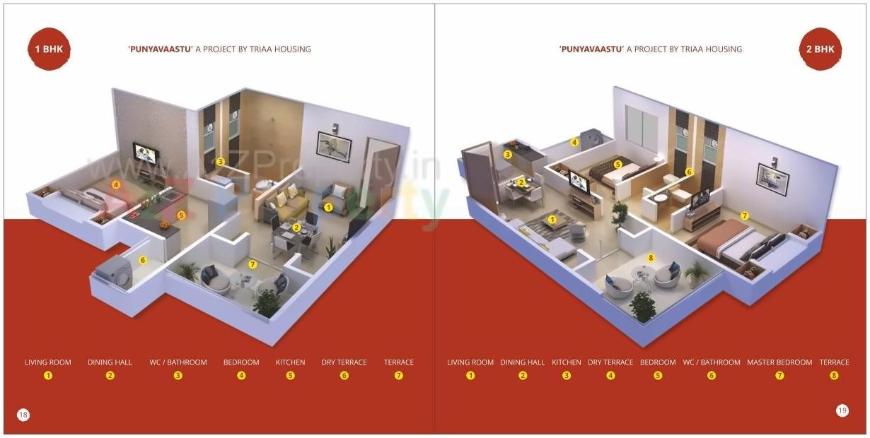 Layout of real estate project Punyavaastu located at Aalandi, Pune, Maharashtra
