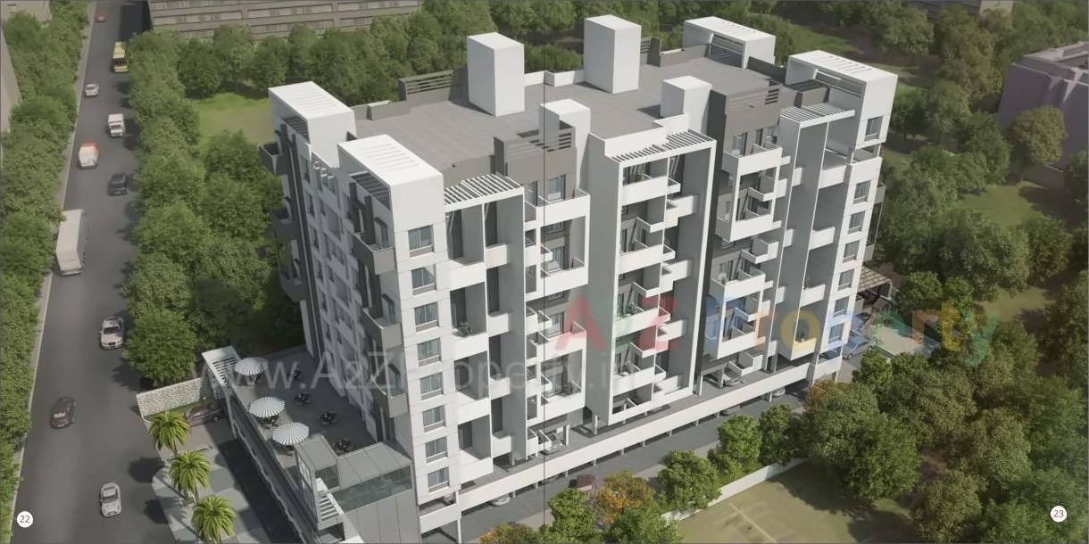 3D Elevation of real estate project Punyavaastu located at Aalandi, Pune, Maharashtra