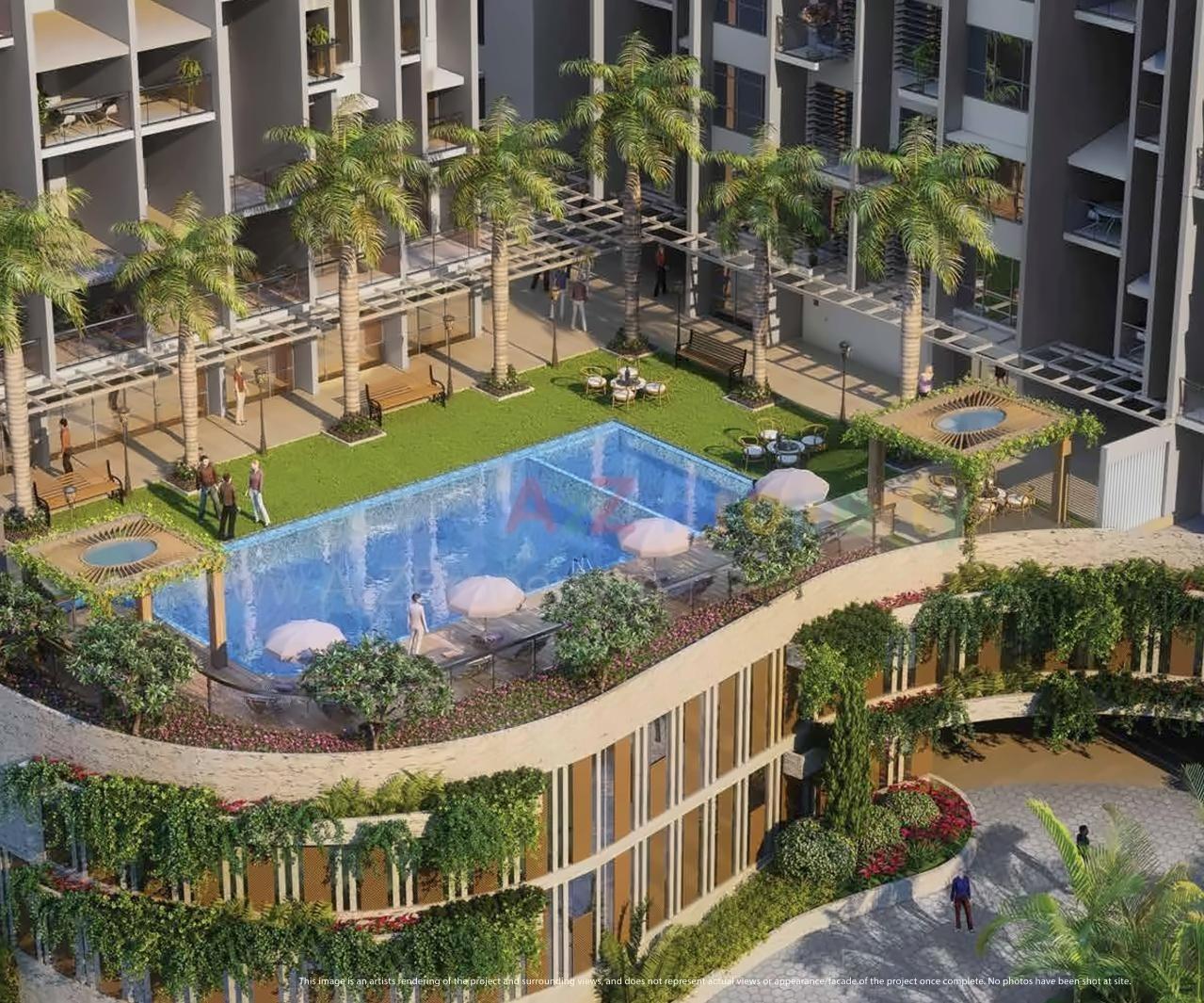 3D Elevation of real estate project Purva Aspire located at Pune-m-corp, Pune, Maharashtra