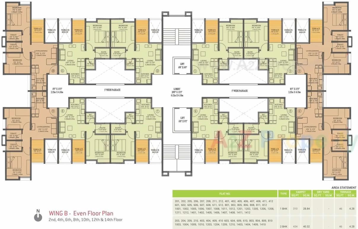 Layout of real estate project Purvanchal located at Kesnand, Pune, Maharashtra