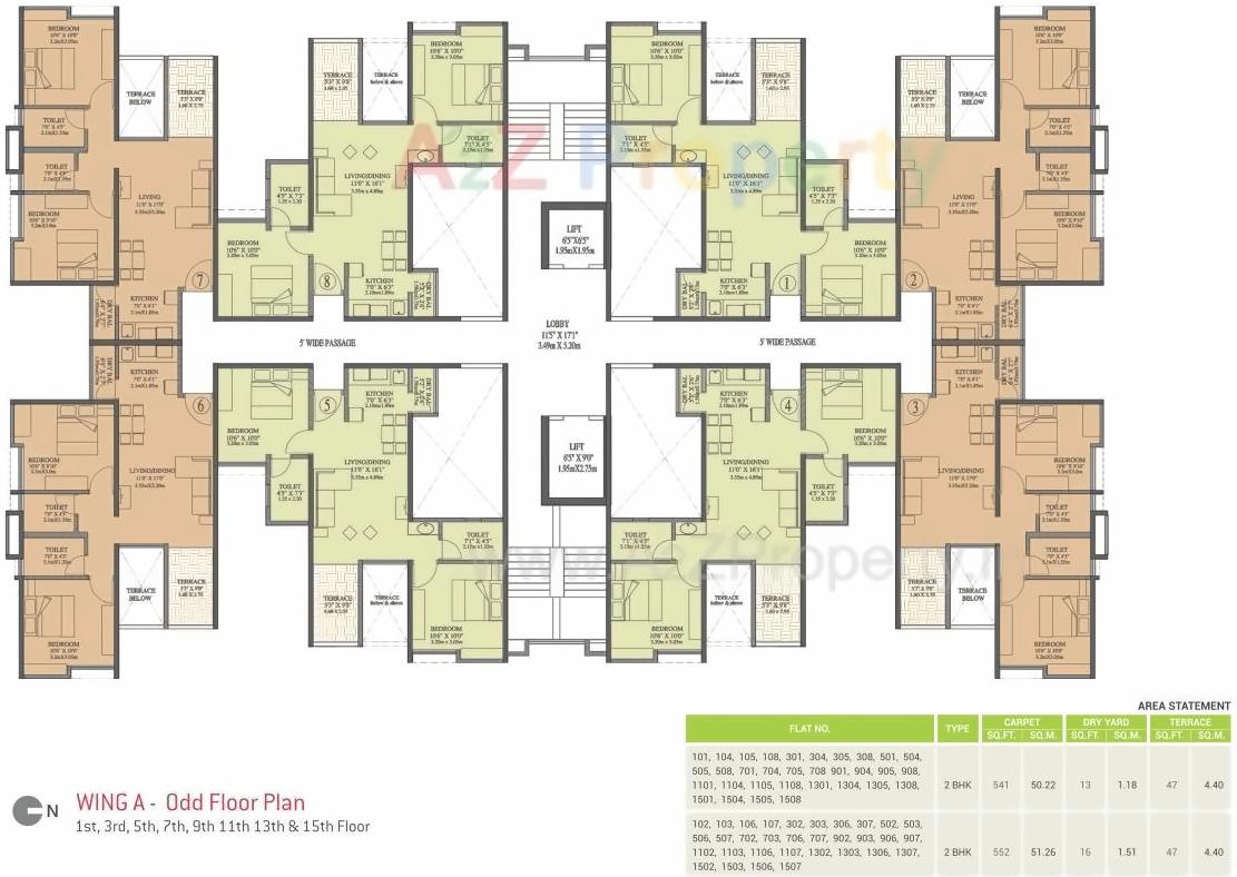 Layout of real estate project Purvanchal located at Kesnand, Pune, Maharashtra