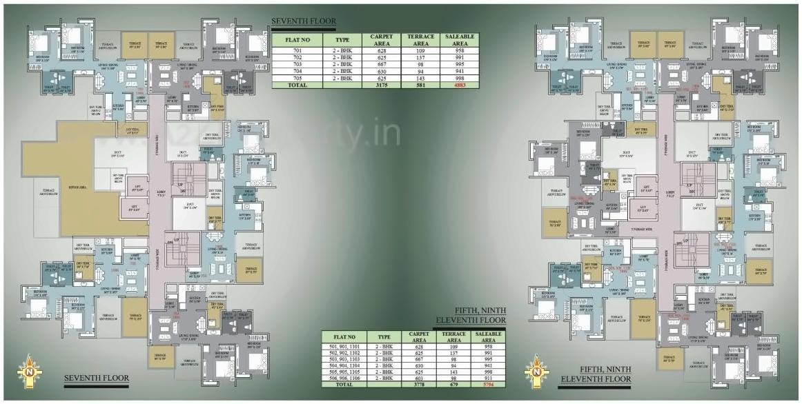 Layout of real estate project Pushkardeep located at Warje, Pune, Maharashtra