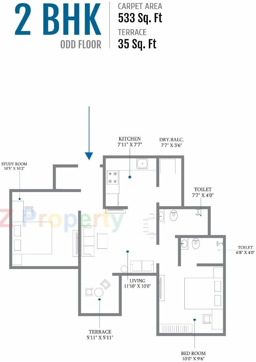 Layout of real estate project Pyramid County Bhukum located at Bhukum, Pune, Maharashtra