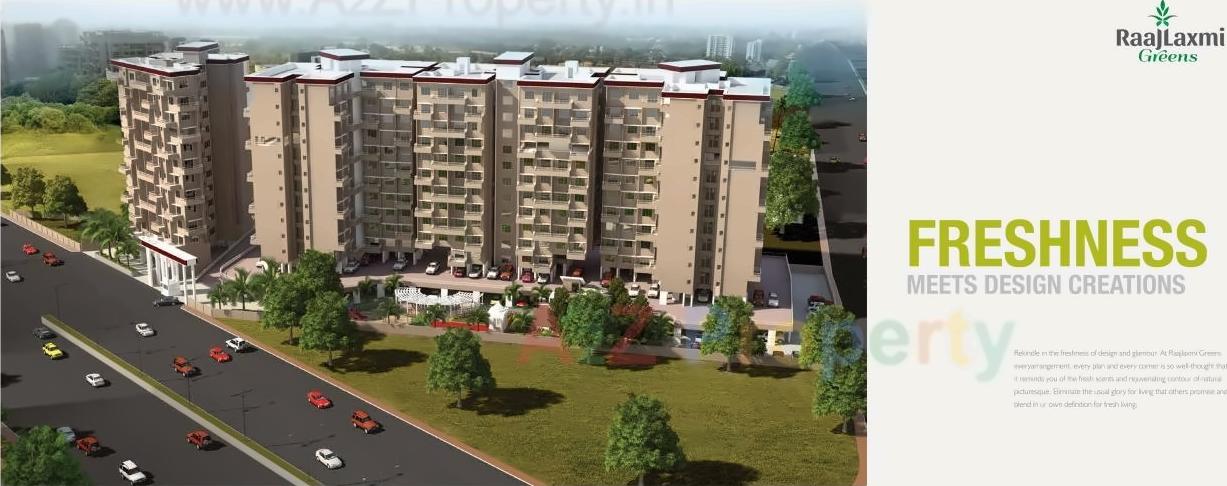 3D Elevation of real estate project Raajlaxmi Greens located at Pimpri-chinchawad-m-corp, Pune, Maharashtra