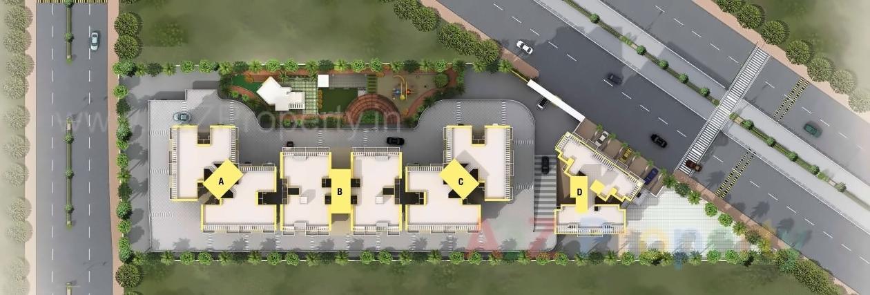 Layout of real estate project Raajlaxmi Greens located at Pimpri-chinchawad-m-corp, Pune, Maharashtra