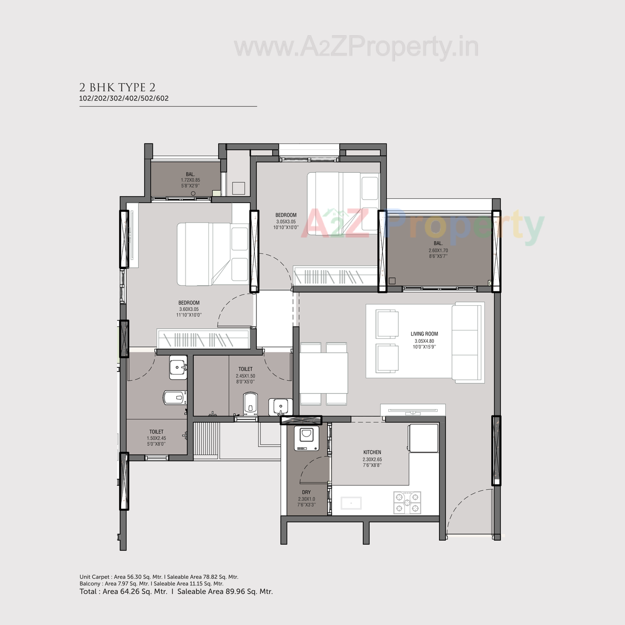 Rachana Eternia 2bhk Type 02 of real estate project Rachana Eternia located at Baner, Pune, Maharashtra