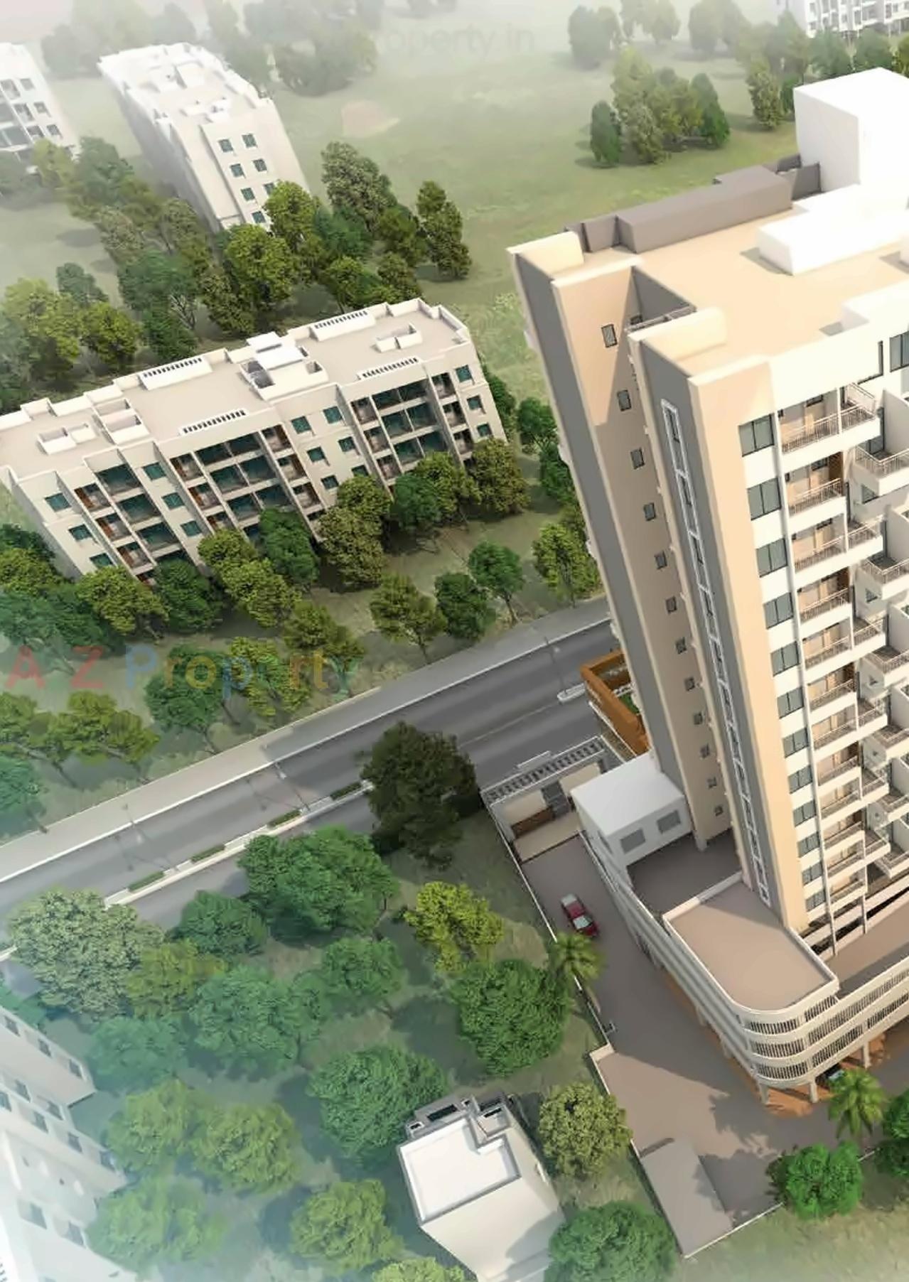 3D Elevation of real estate project Raghunandan Kasturi/ Kamthe Patil Business Center located at Kondhwa-bk, Pune, Maharashtra