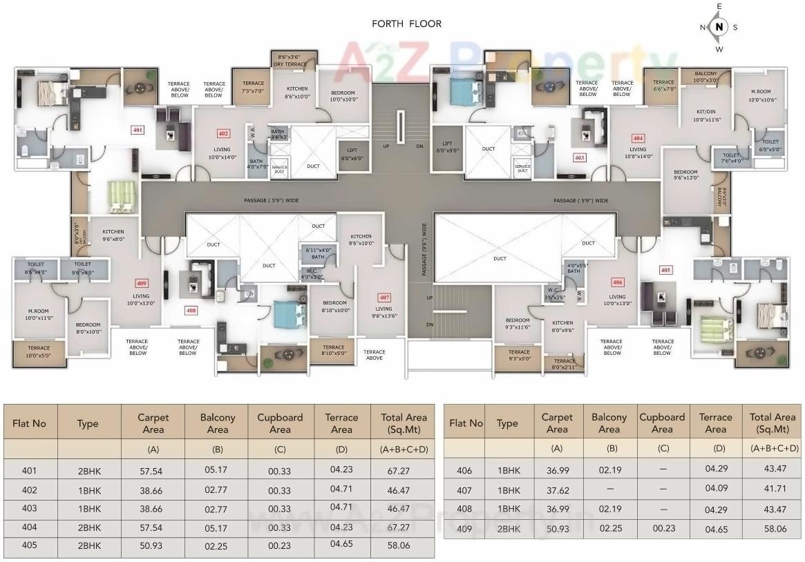 Layout of real estate project Raghunandan Kasturi/ Kamthe Patil Business Center located at Kondhwa-bk, Pune, Maharashtra