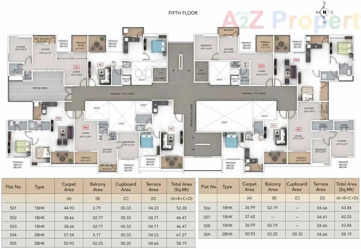 Layout of real estate project Raghunandan Kasturi/ Kamthe Patil Business Center located at Kondhwa-bk, Pune, Maharashtra