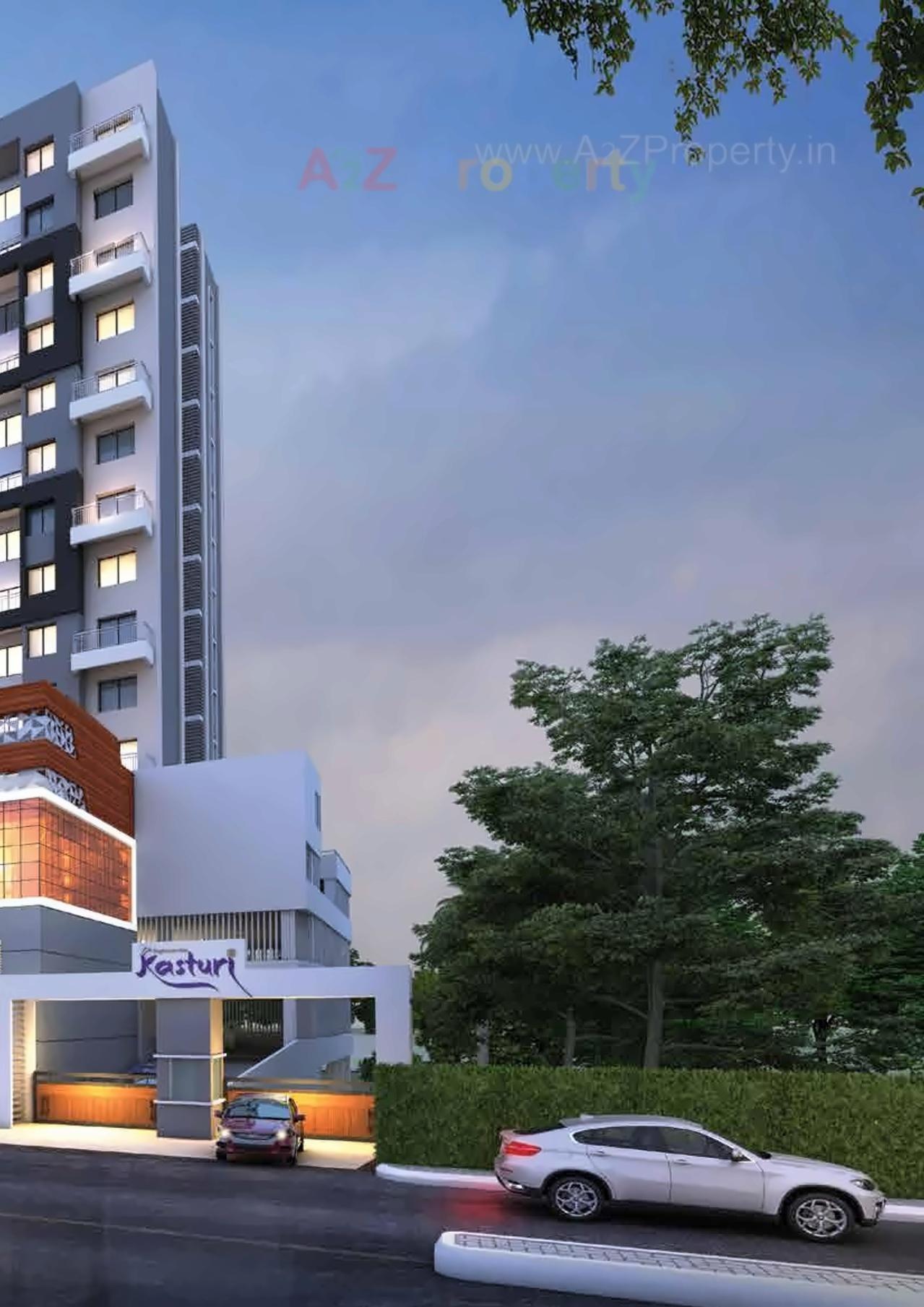 3D Elevation of real estate project Raghunandan Kasturi/ Kamthe Patil Business Center located at Kondhwa-bk, Pune, Maharashtra