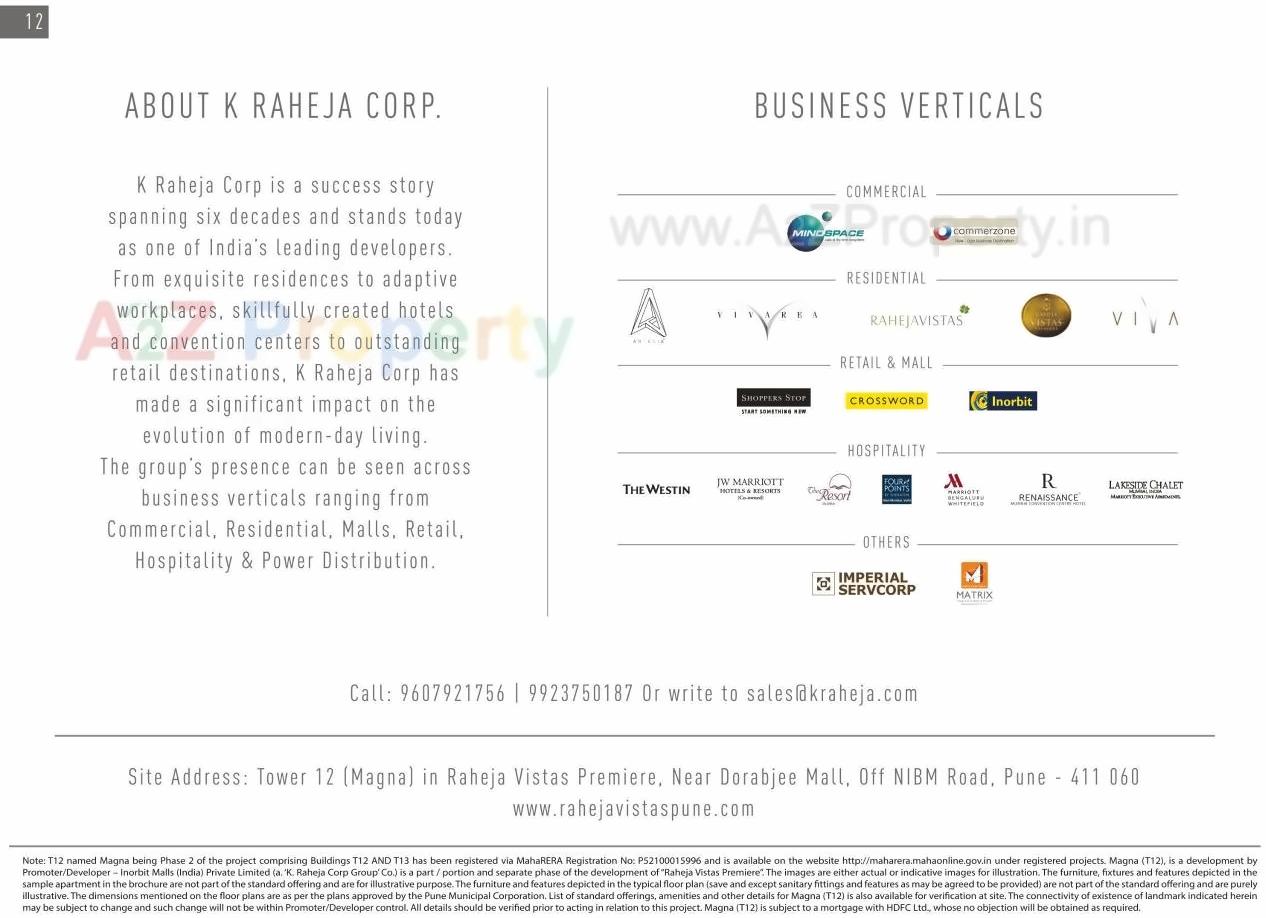  of real estate project Raheja Vistas located at Mohammadwadi, Pune, Maharashtra